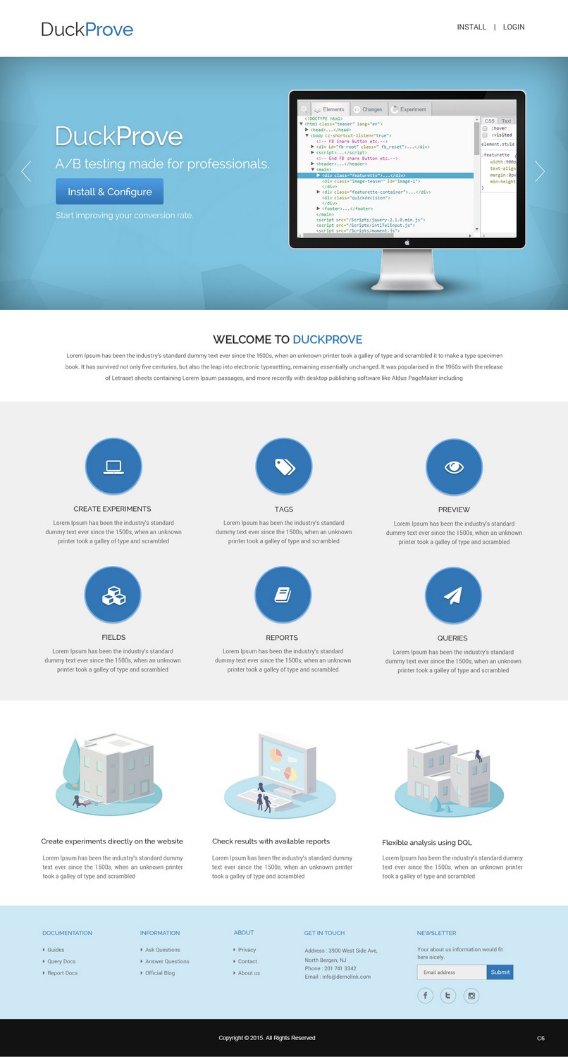 Web Design par pb pour DuckProve | Design #8533510