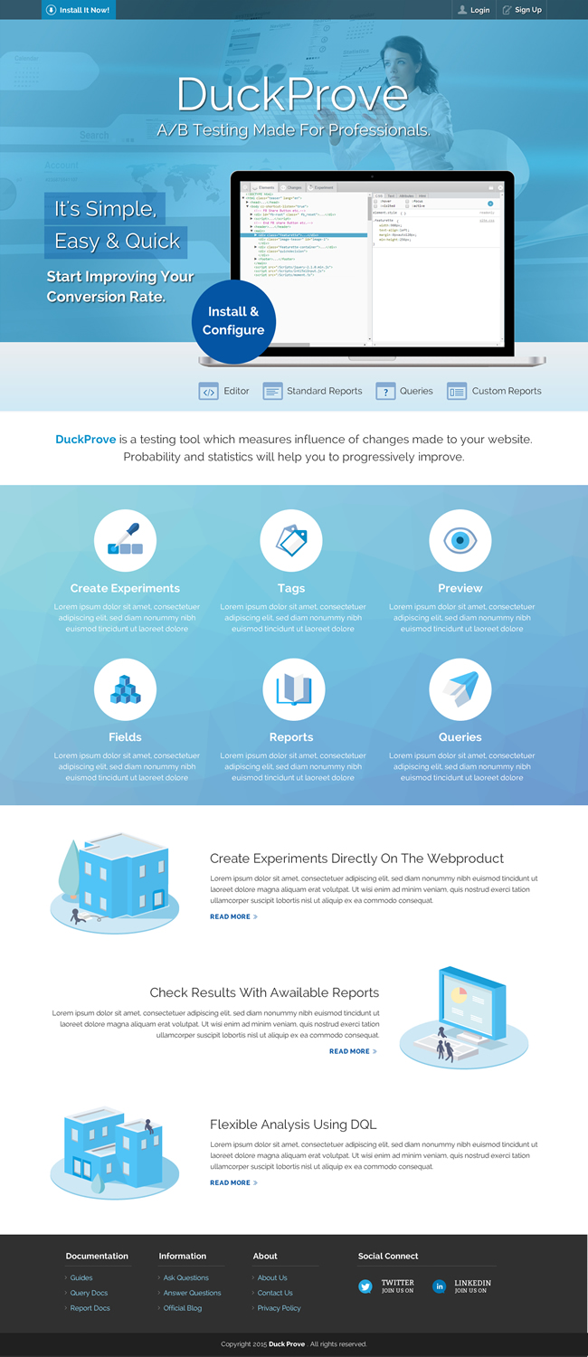 Web Design by Sbss for DuckProve | Design #8521026