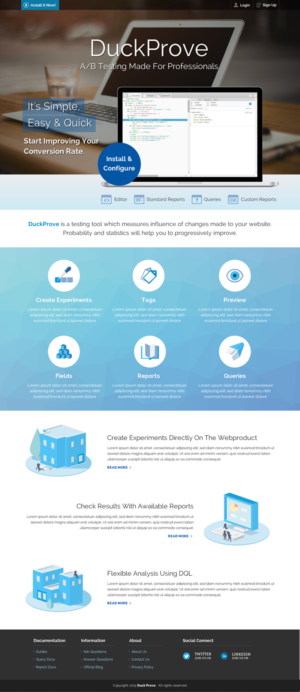 Web Design by Sbss for DuckProve | Design: #8521027