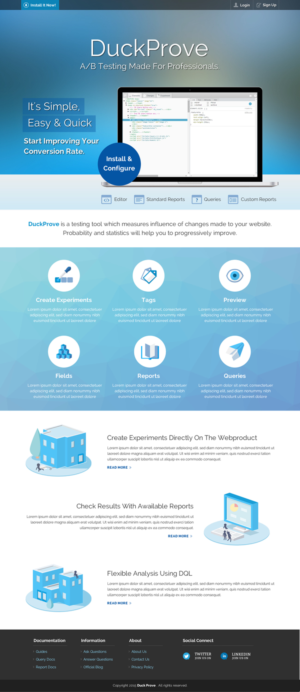 Web Design by Sbss for DuckProve | Design: #8521028