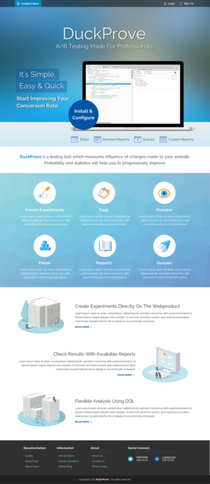 Web Design by Sbss for DuckProve | Design: #8728922