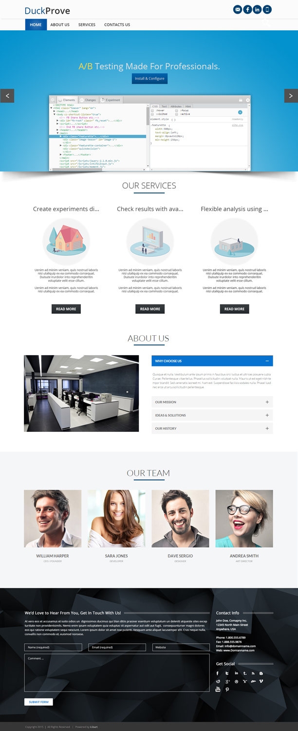 Web Design par iLibart pour DuckProve | Design #8521108