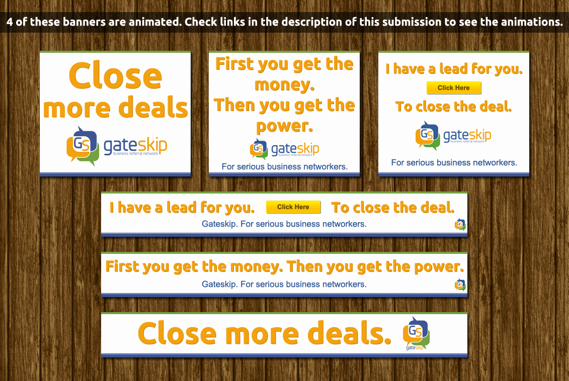 Banner Ad Design by Levardos for Gateskip llc | Design #2011235