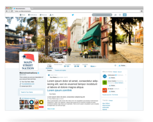 Twitter header for MAINSTREETNATION