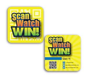 Diseño de Tarjeta de Presentación por dcruzcreative advertising para Scan Watch Win! Ltd. | Diseño: #2032176