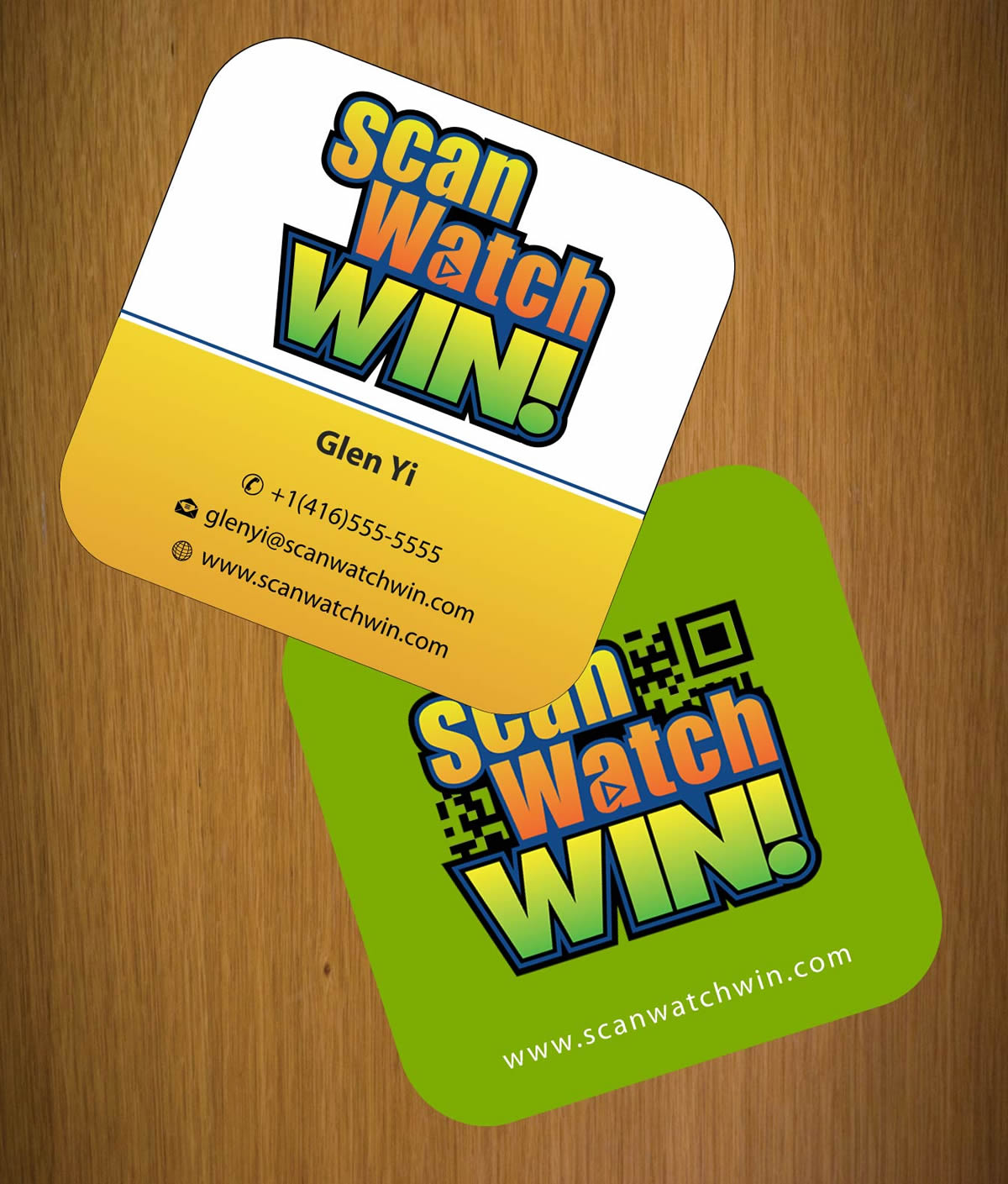 Business Card Design by Sbss for Scan Watch Win! Ltd. | Design #1996553