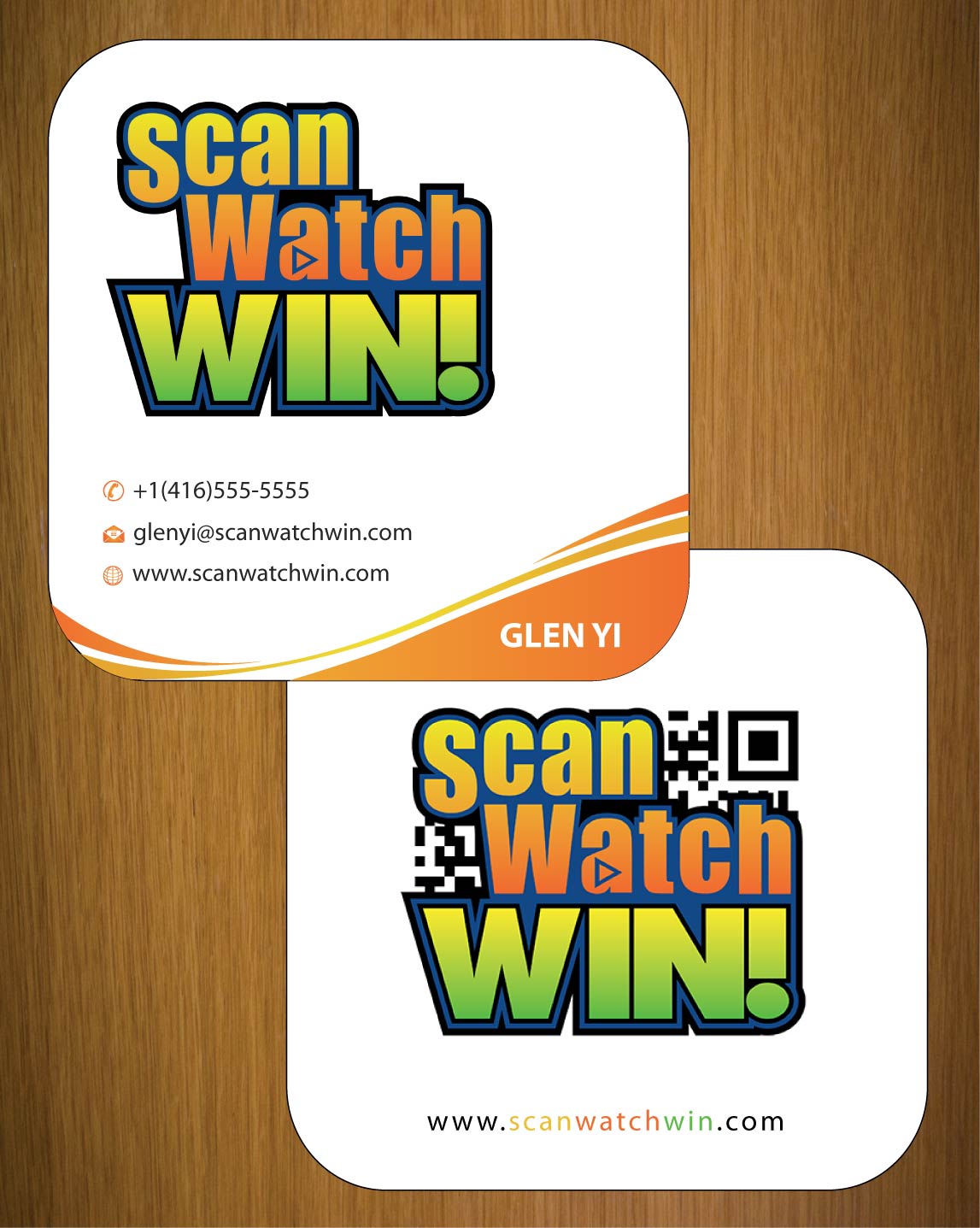 Business Card Design by Sbss for Scan Watch Win! Ltd. | Design #1996566