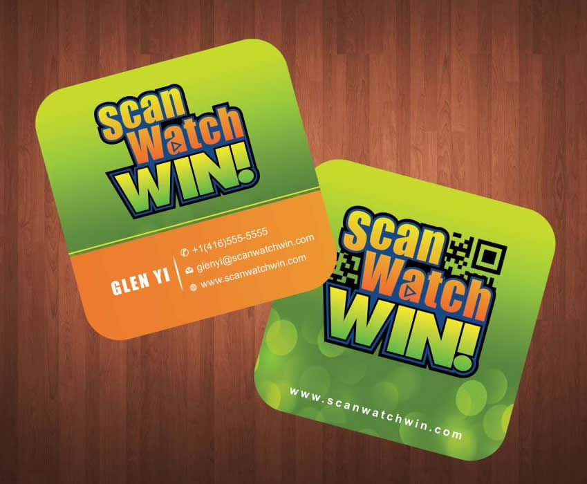 Business Card Design by Sbss for Scan Watch Win! Ltd. | Design #1997153