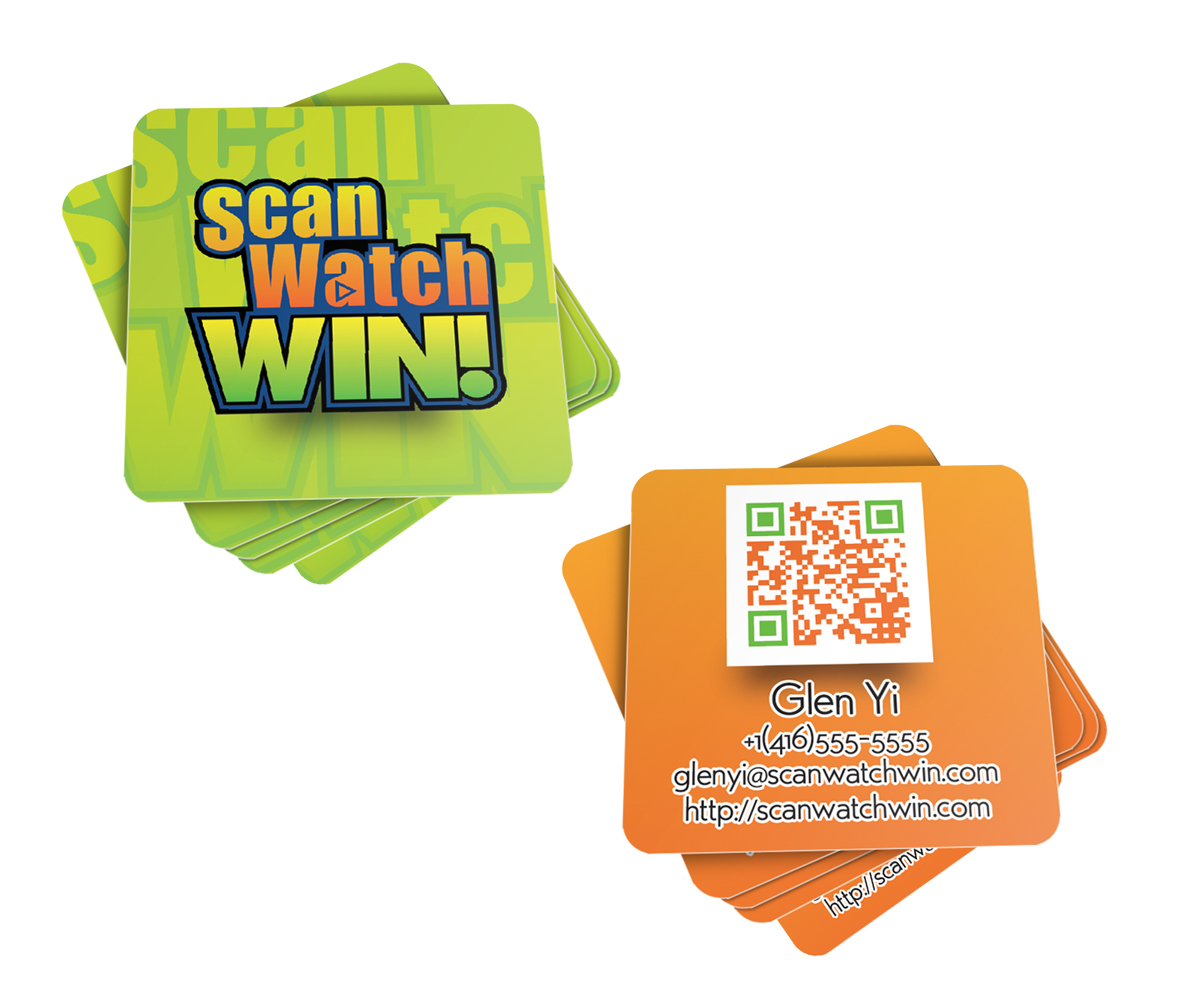 Business Card Design by JMFA for Scan Watch Win! Ltd. | Design #1995625