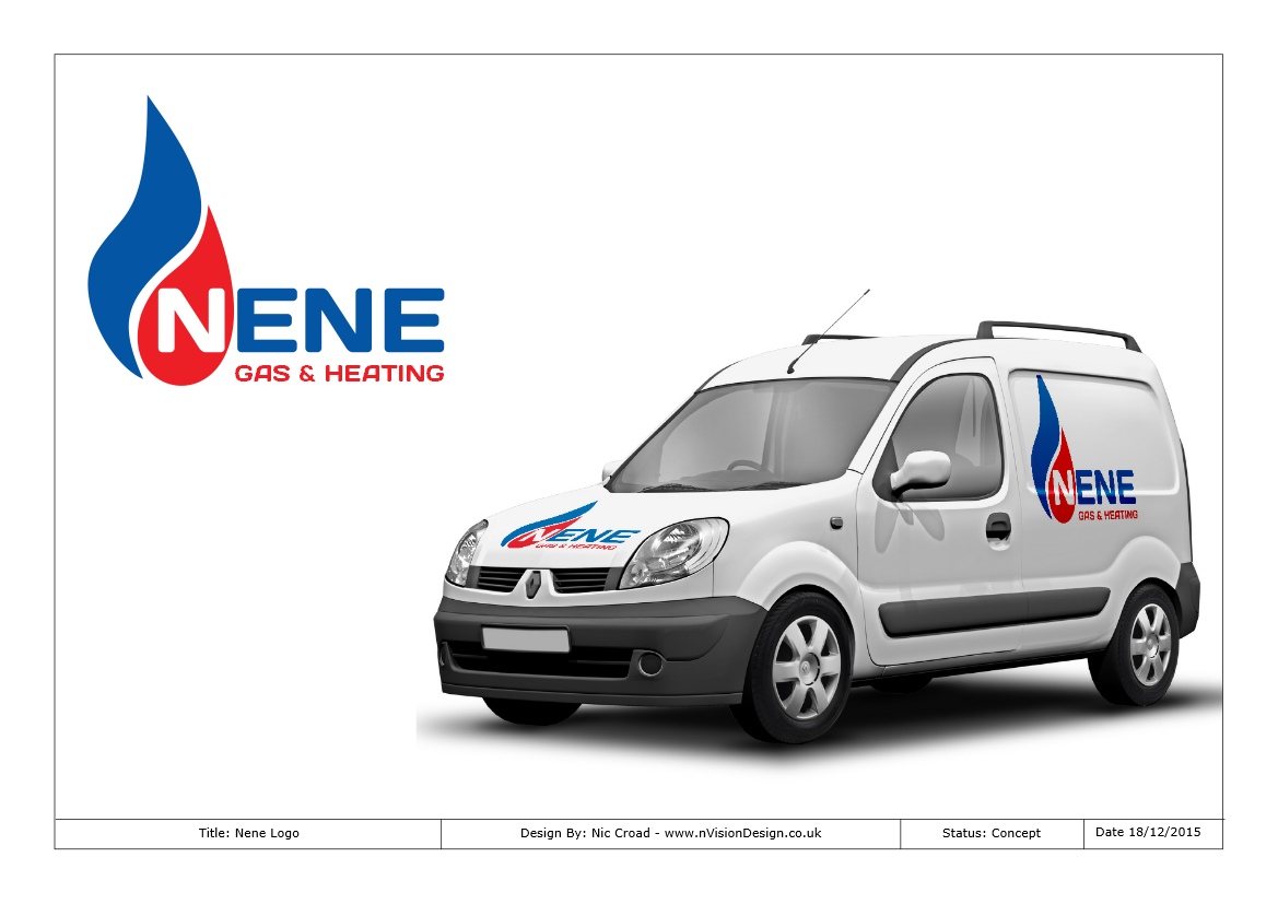 Logo Design by nvisiondesign.co.uk for Nene Gas & Heating  | Design #9178561