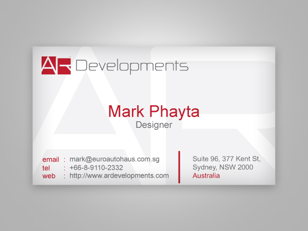 Business Card Design by markiez for this project | Design #404282