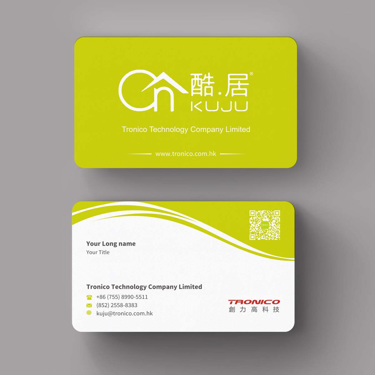 Business Card Design by INDIAN_Ashok for TRONICO TECHNOLOGY COMPANY LIMITED | Design #8519193
