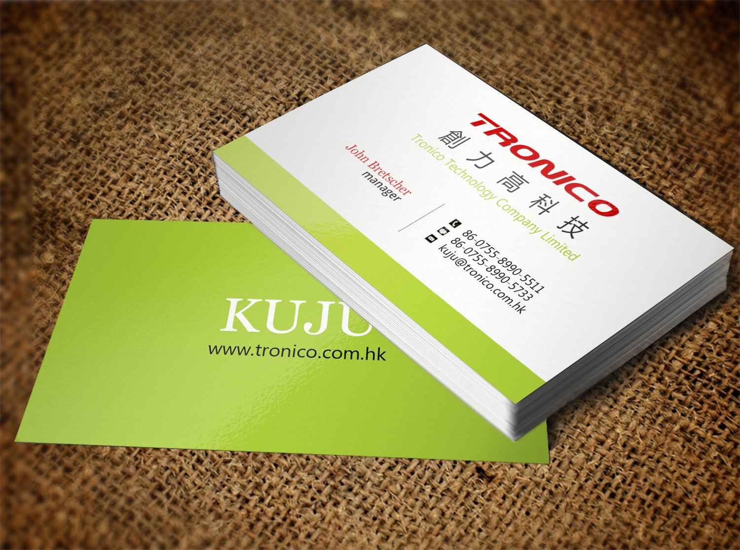 Business Card Design by Lanka Ama for TRONICO TECHNOLOGY COMPANY LIMITED | Design #8524287