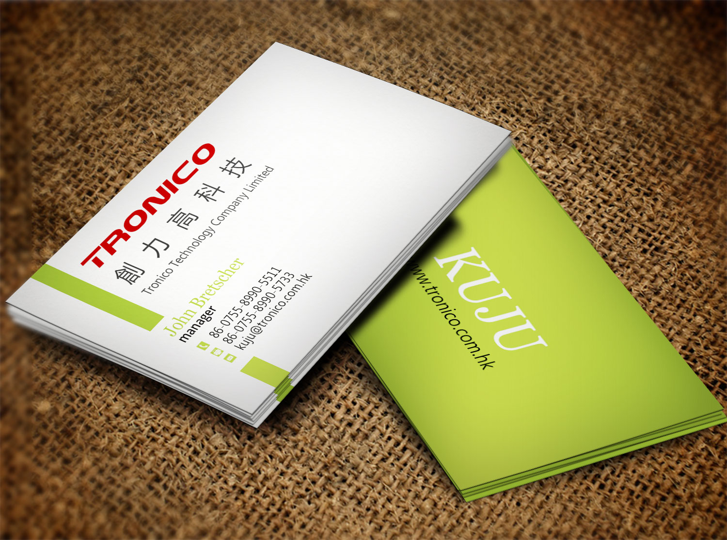 Business Card Design by Lanka Ama for TRONICO TECHNOLOGY COMPANY LIMITED | Design #8524290
