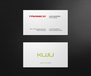 Business Card Design by logodentity for TRONICO TECHNOLOGY COMPANY LIMITED | Design: #8528985