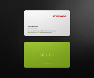 Diseño de Tarjeta de Presentación por logodentity para TRONICO TECHNOLOGY COMPANY LIMITED | Diseño: #8530588