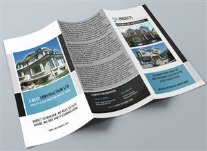 Broschüren-Design von LFS Designs für C-Best Construction Ltd | Design #2028520