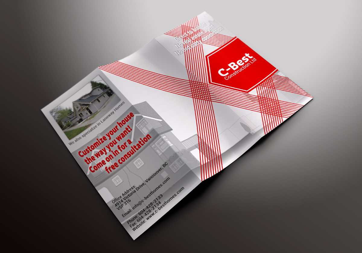 Brochure Design by Giovanni for C-Best Construction Ltd | Design #2022072
