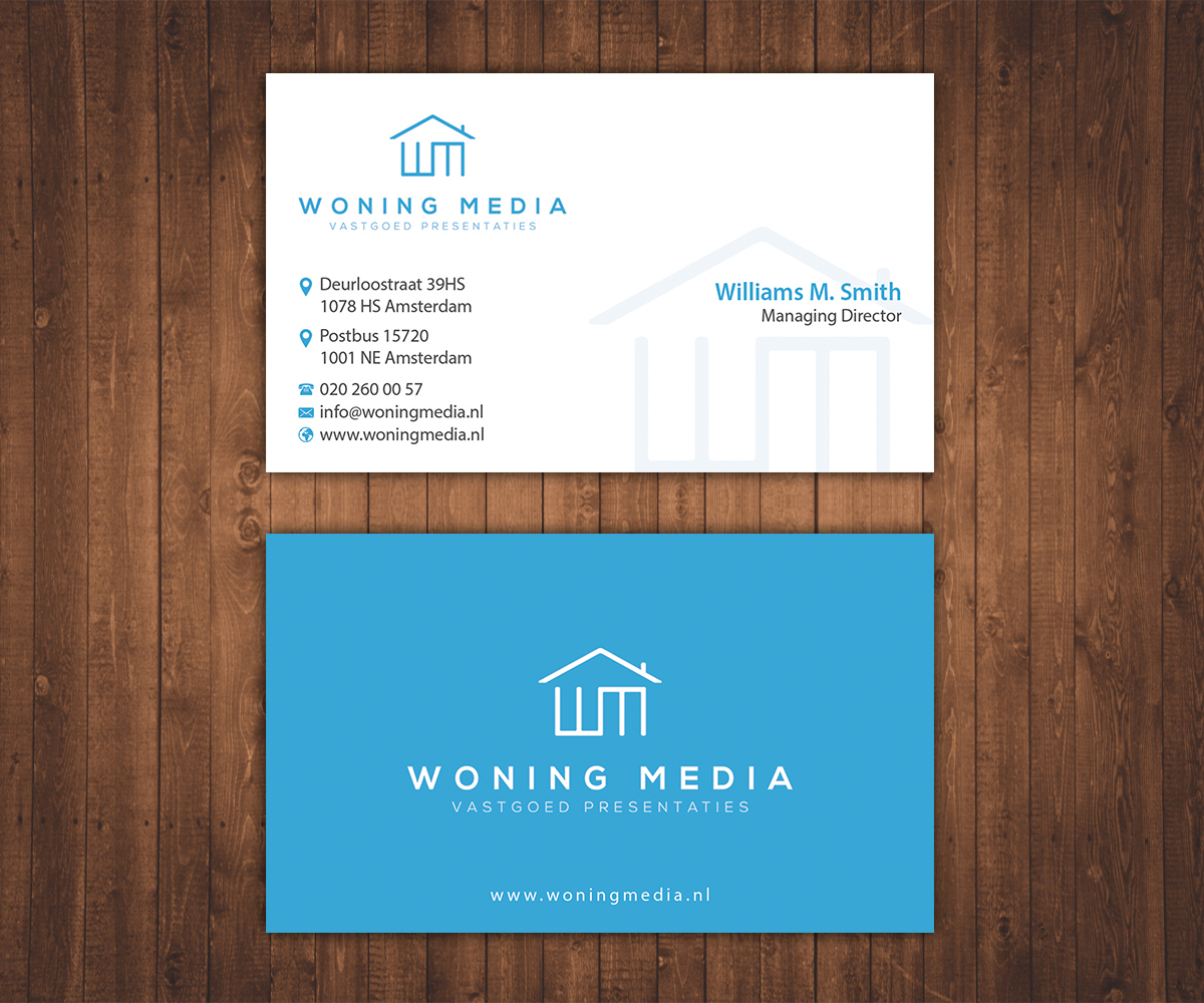 Visitenkarten-Design von Stylez Designz für Woning Media | Design #9228503