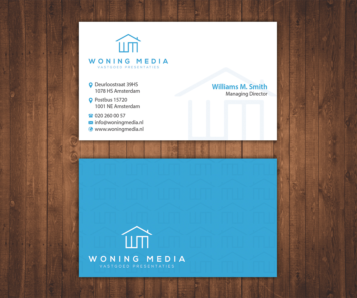 Business Card Design by Stylez Designz for Woning Media | Design #9228504