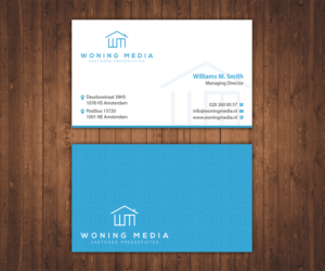 Business Card Design by Stylez Designz for Woning Media | Design: #9228506