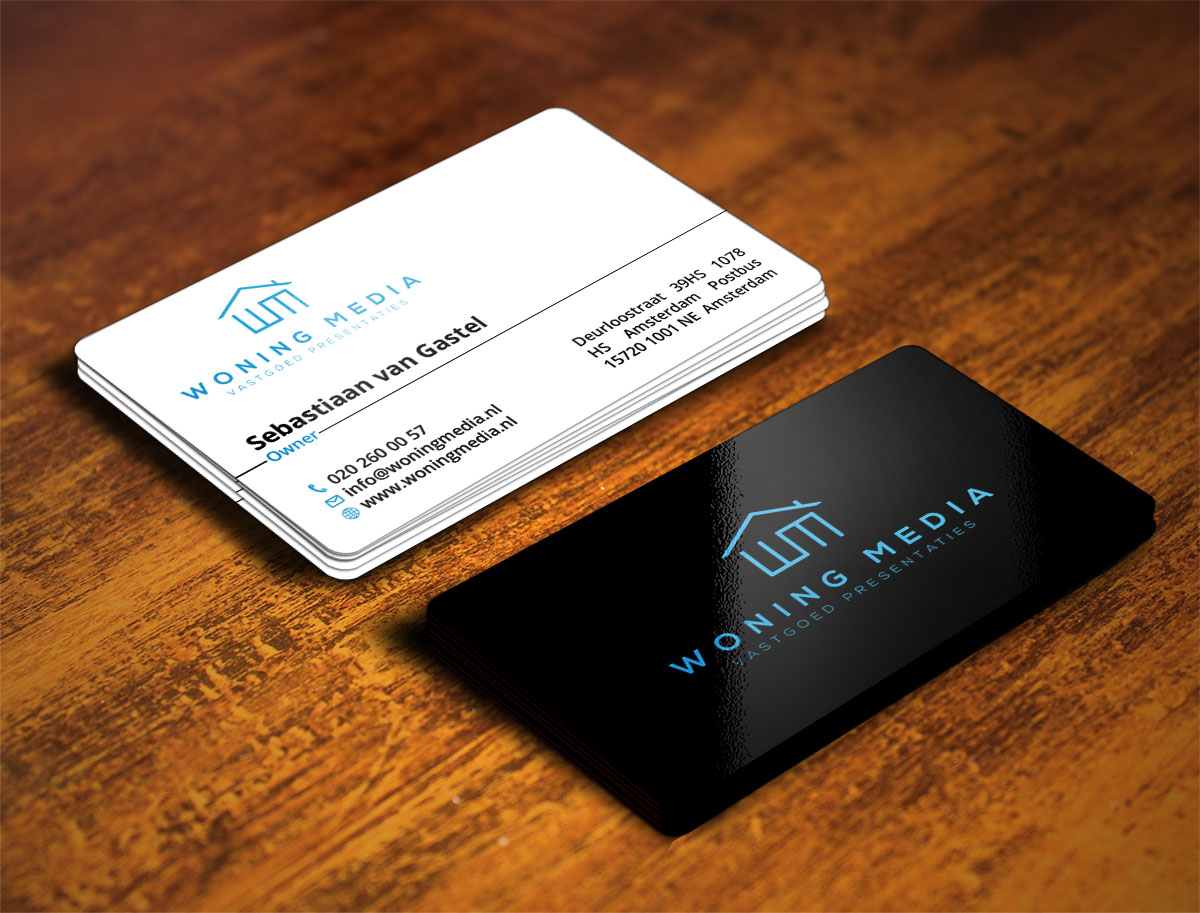 Visitenkarten-Design von Verified artistry für Woning Media | Design #8535947