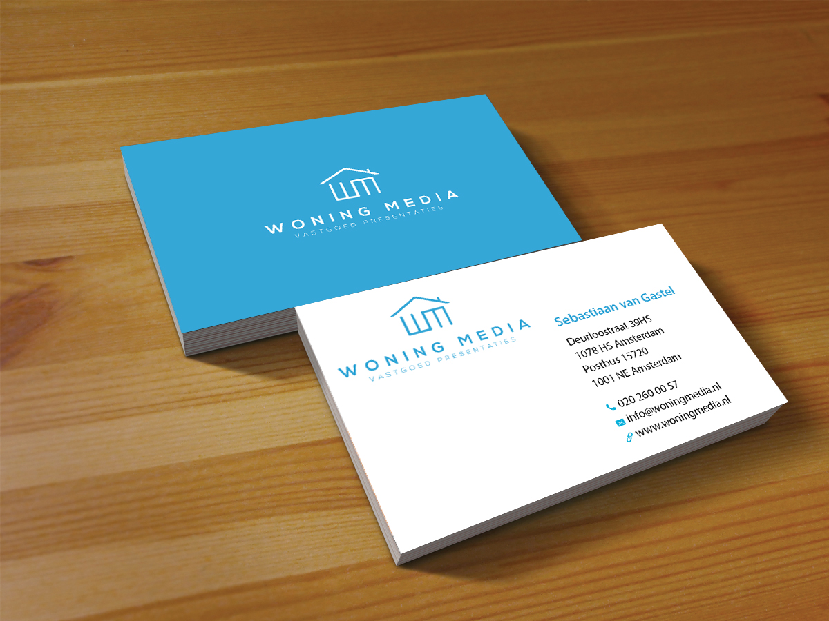 Business Card Design by Creations Box 2015 for Woning Media | Design #8765637