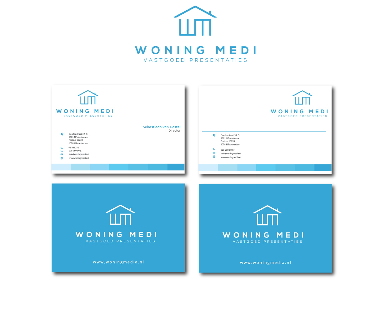 Business Card Design by yusrichanifnazarudin14 for Woning Media | Design #9223591