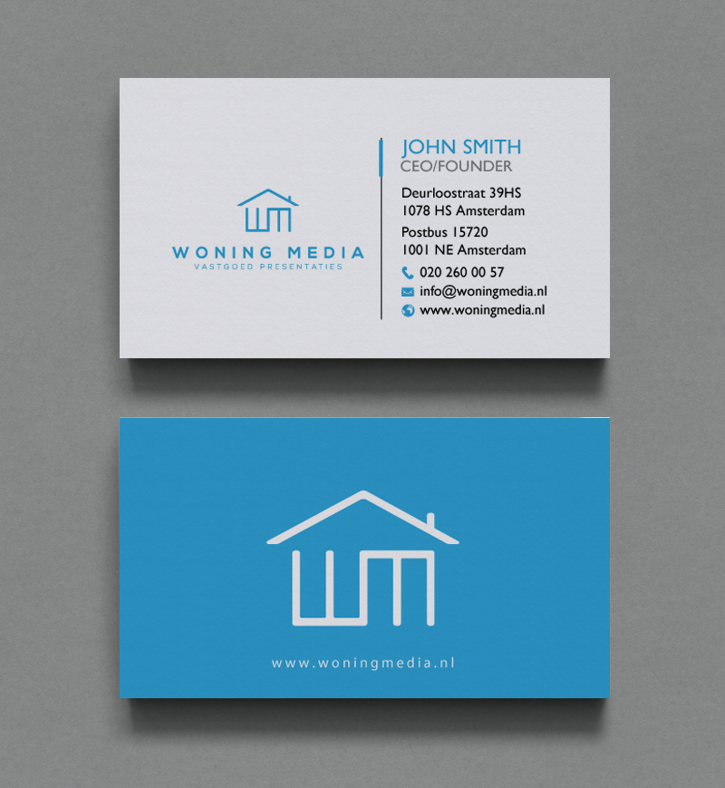 Visitenkarten-Design von chandrayaan.creative für Woning Media | Design #8534775