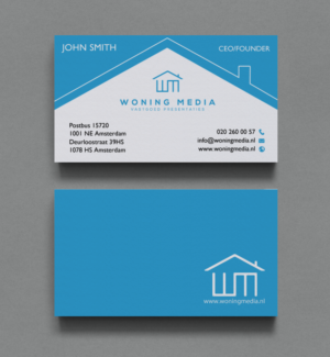 Business Card Design by chandrayaan.creative for Woning Media | Design: #8534778