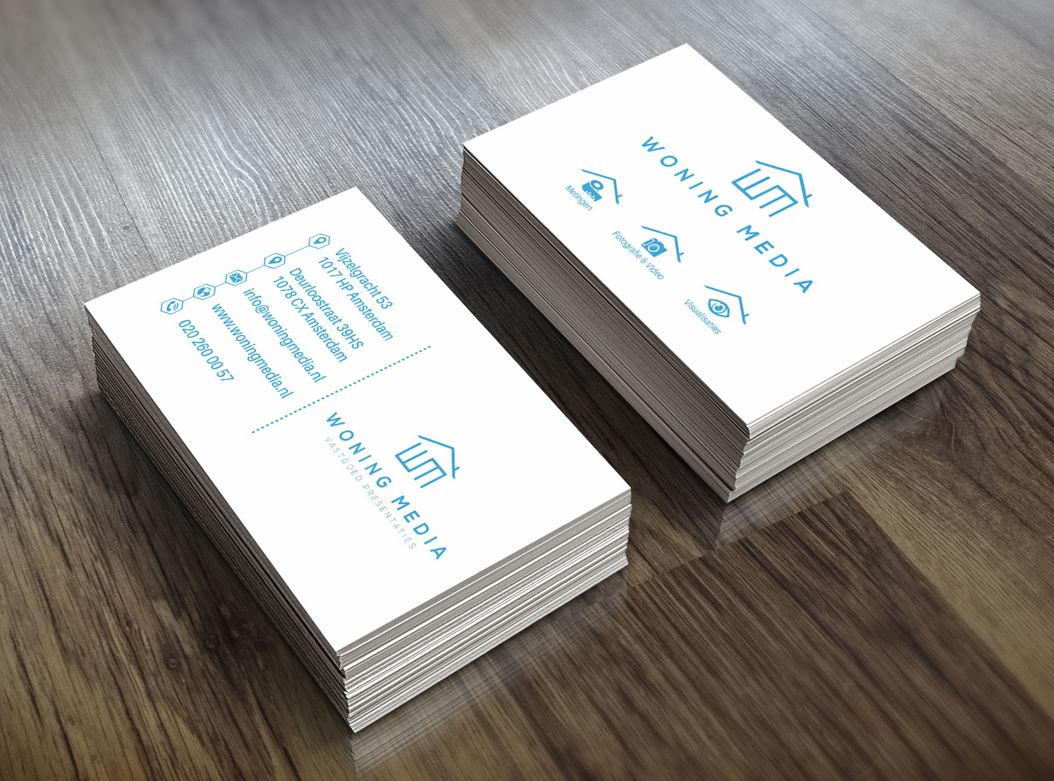 Business Card Design by Atul Parmar for Woning Media | Design #9214922