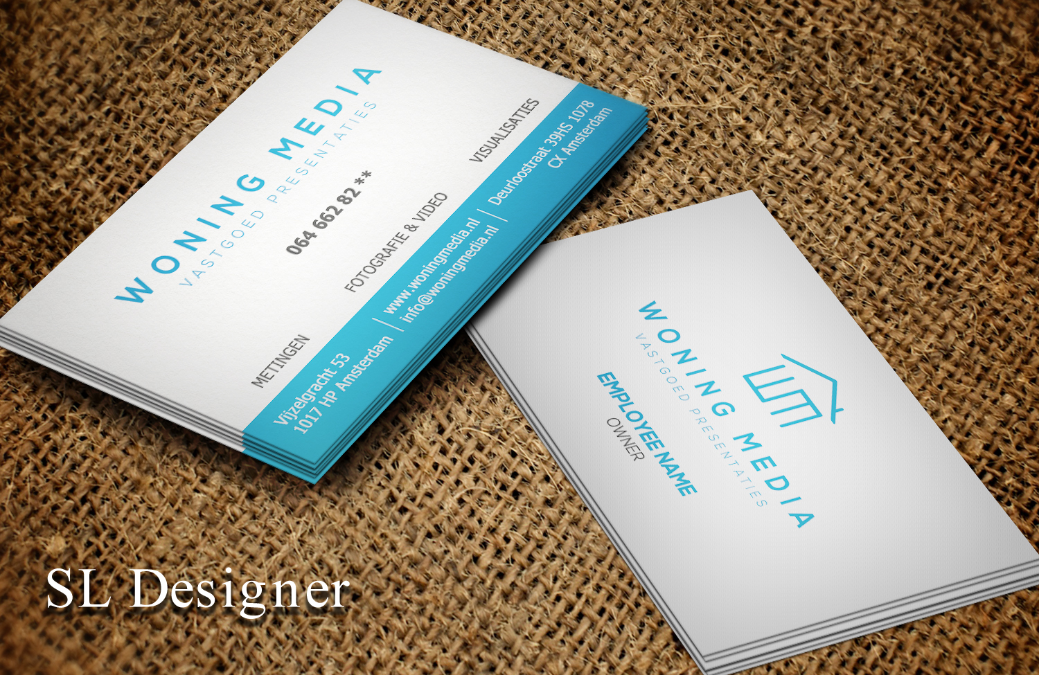 Business Card Design by SL Designer for Woning Media | Design #8521087