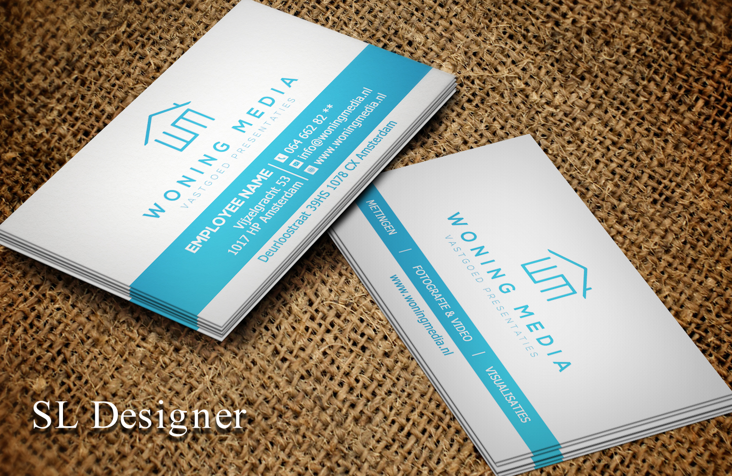 Business Card Design by SL Designer for Woning Media | Design #8521090
