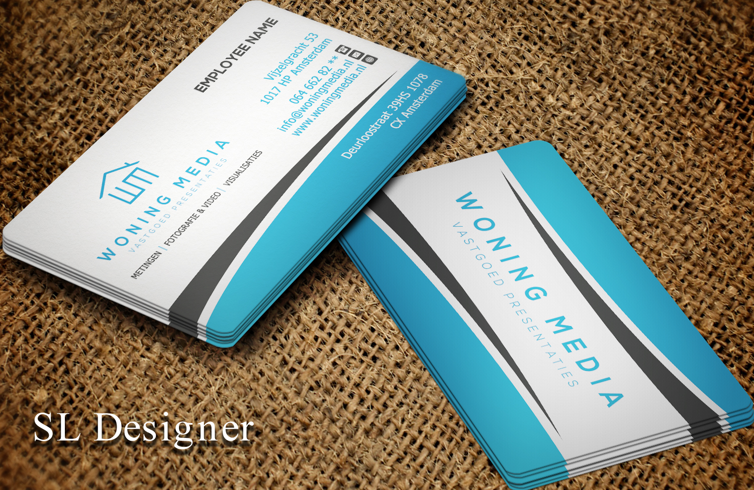Business Card Design by SL Designer for Woning Media | Design #8521445