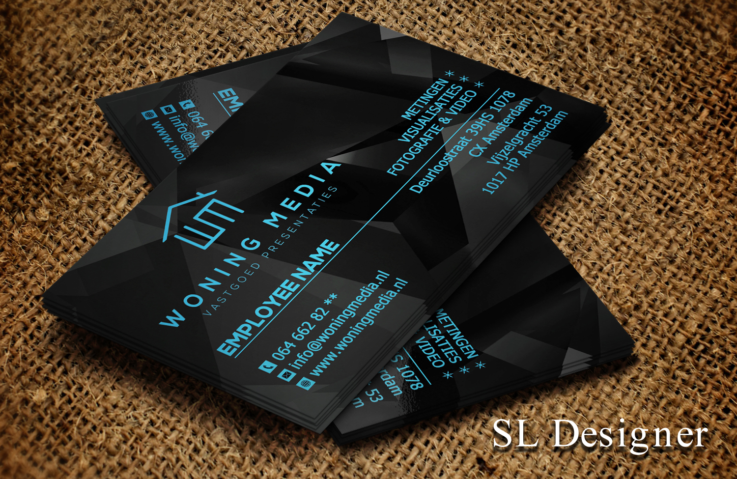 Business Card Design by SL Designer for Woning Media | Design #8521753