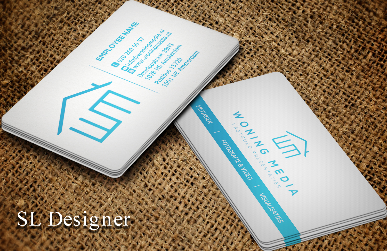 Business Card Design by SL Designer for Woning Media | Design #8527607