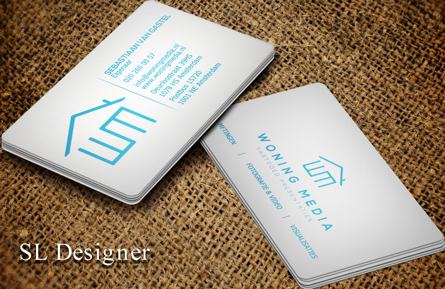 Business Card Design by SL Designer for Woning Media | Design #8531142