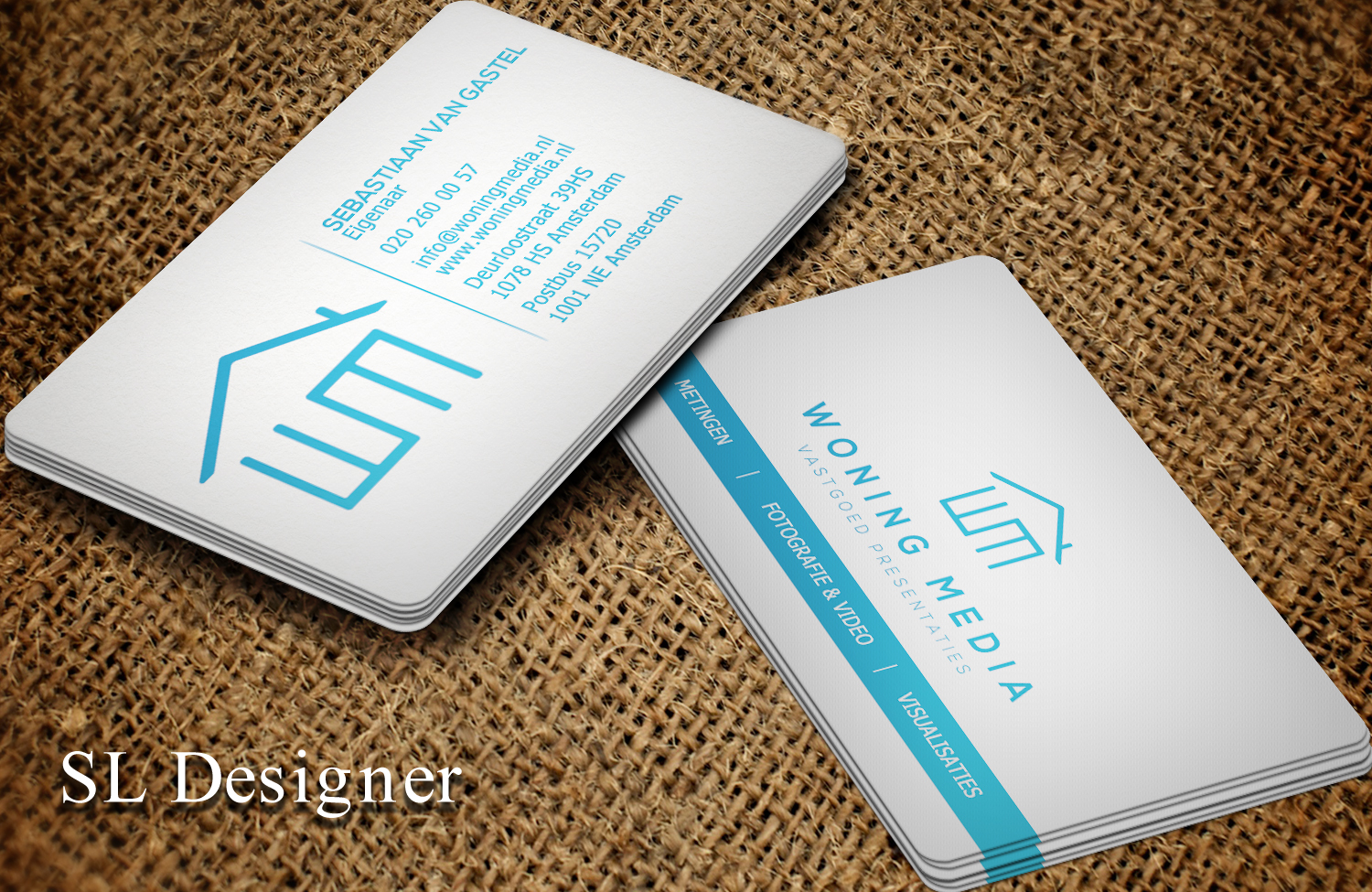 Business Card Design by SL Designer for Woning Media | Design #8531143