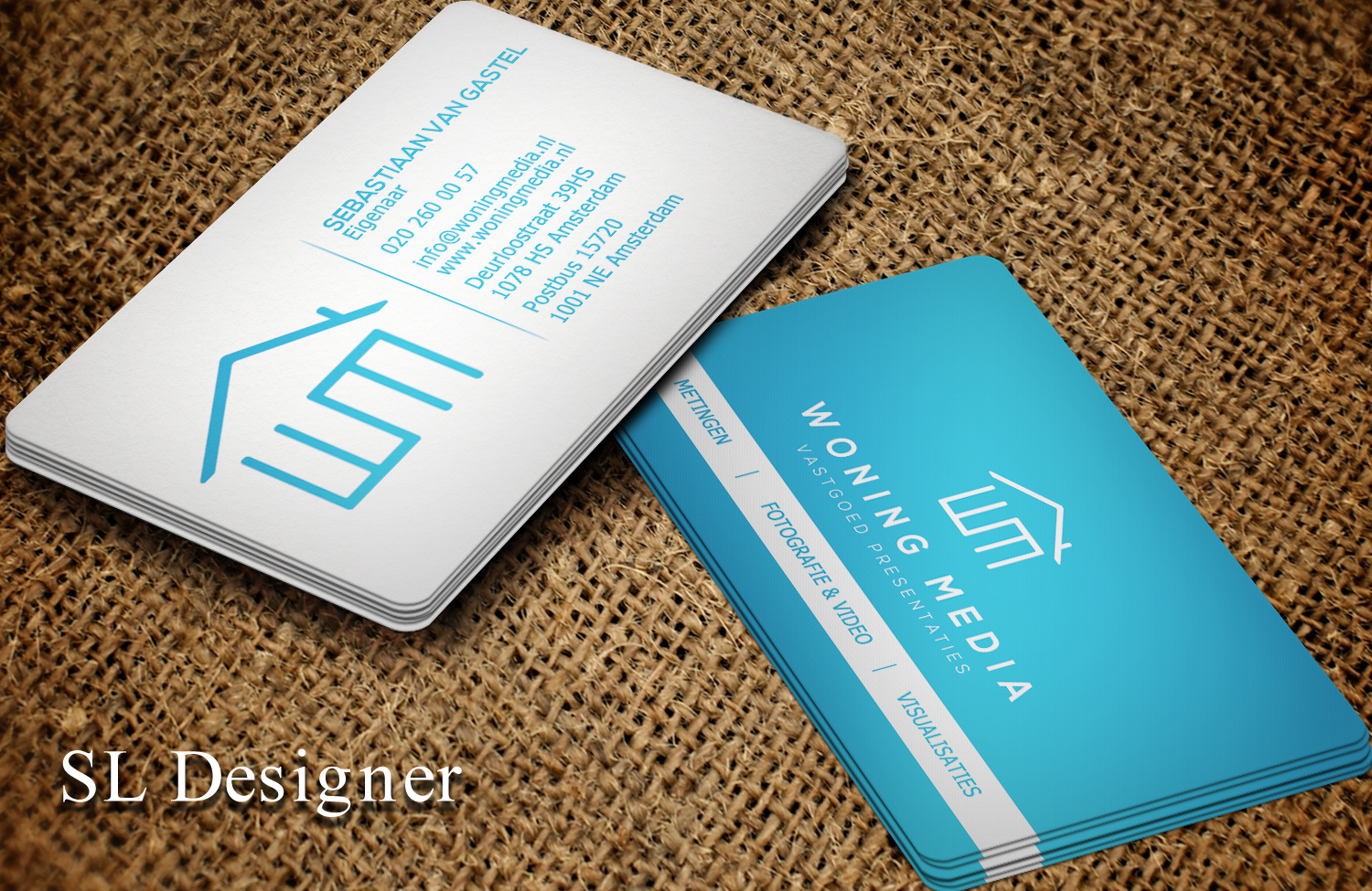 Business Card Design by SL Designer for Woning Media | Design #9213847