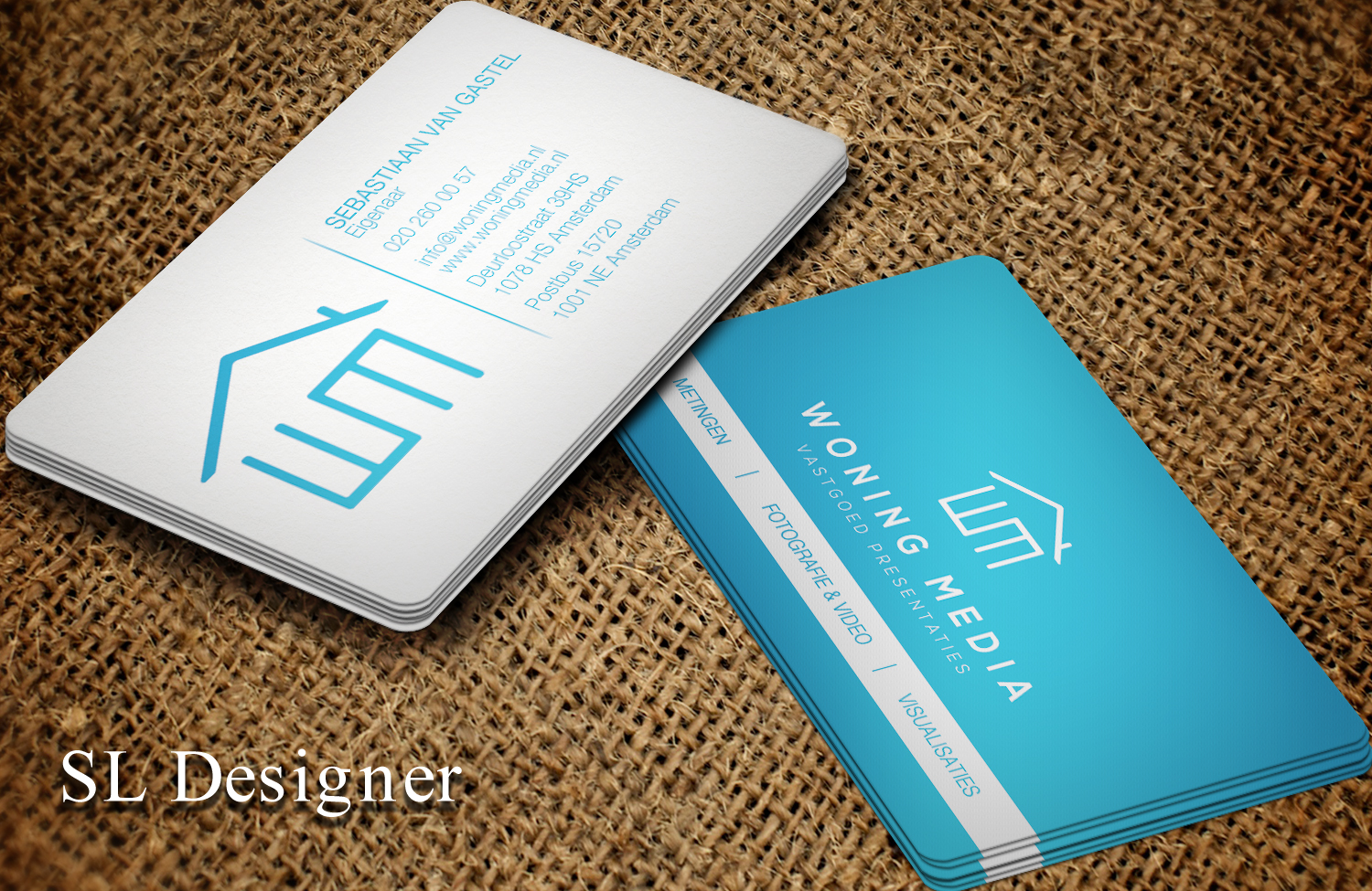 Business Card Design by SL Designer for Woning Media | Design #9213849