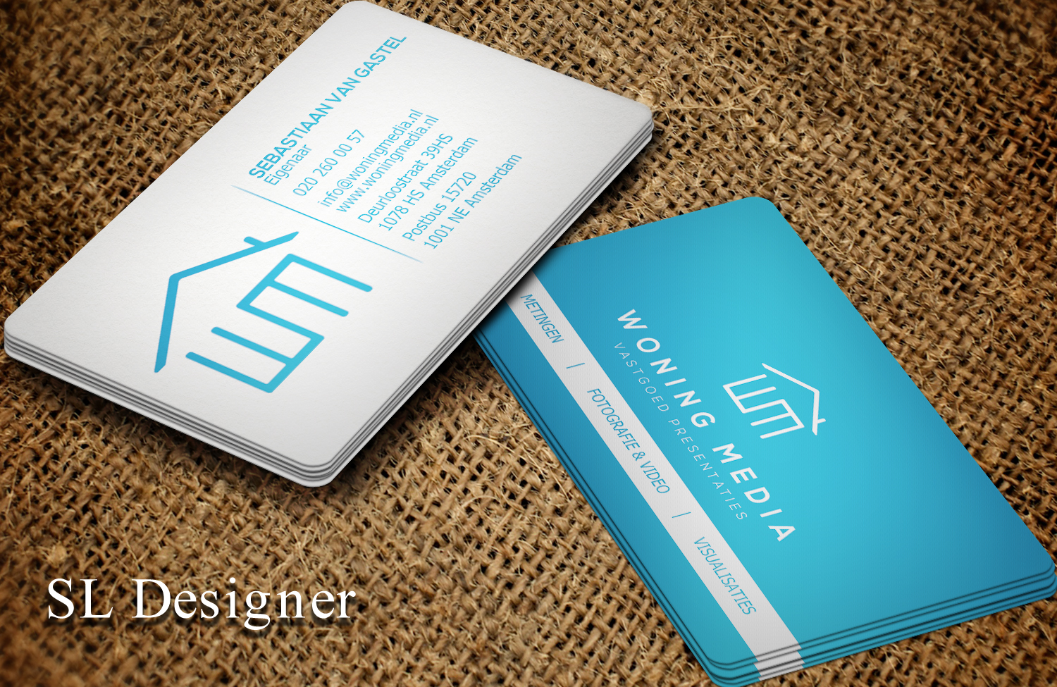 Business Card Design by SL Designer for Woning Media | Design #9213850