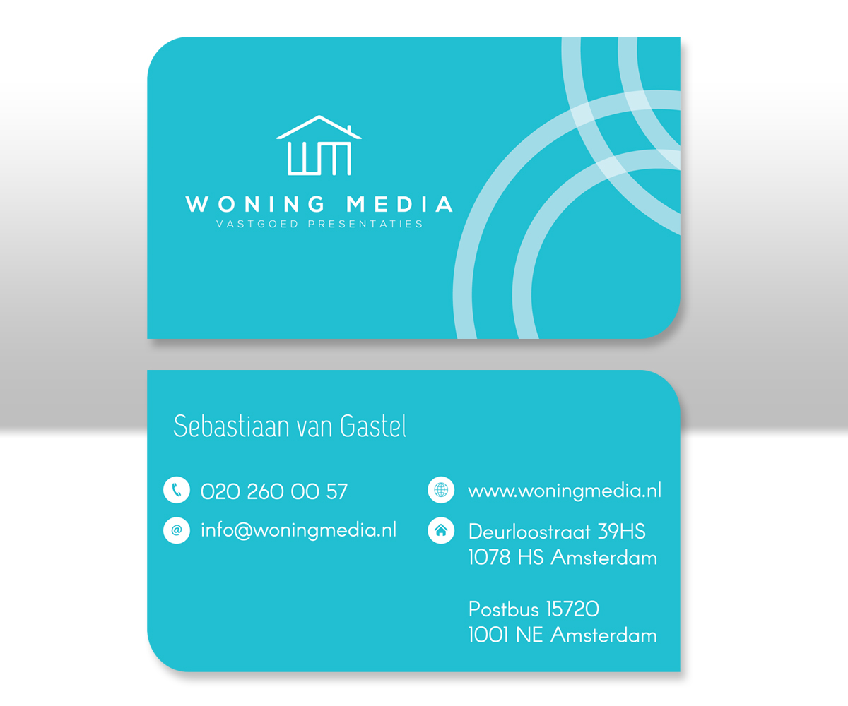 Business Card Design by M6G for Woning Media | Design #9211743