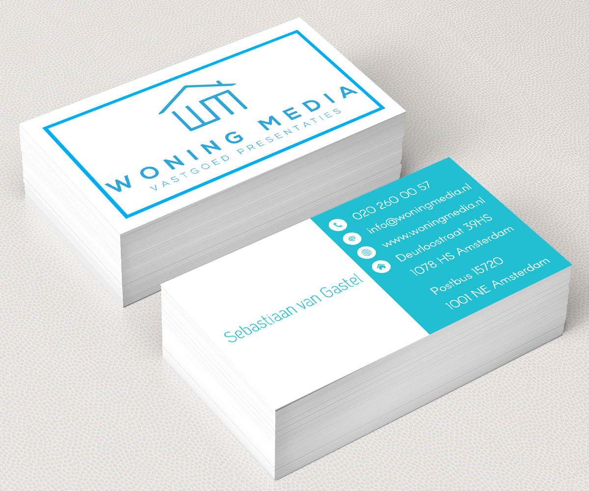 Business Card Design by M6G for Woning Media | Design #9212039