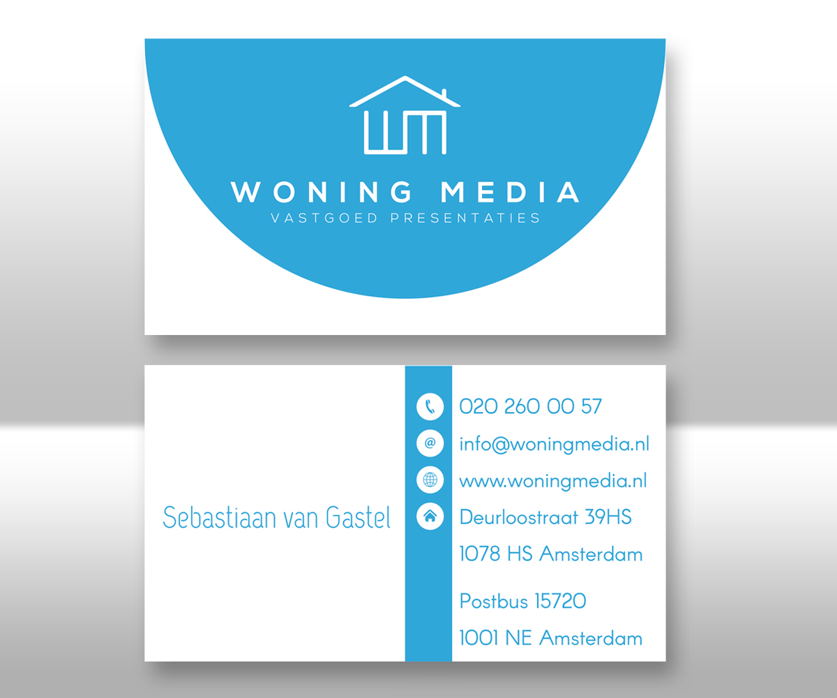 Business Card Design by M6G for Woning Media | Design #9212208