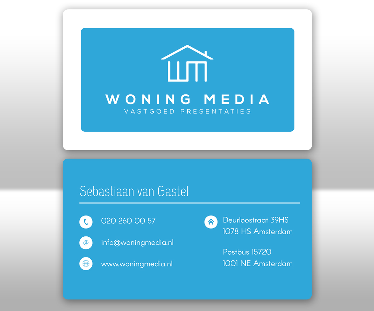 Visitenkarten-Design von M6G für Woning Media | Design #9215359