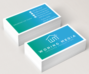Business Card Design by M6G for Woning Media | Design: #9217376