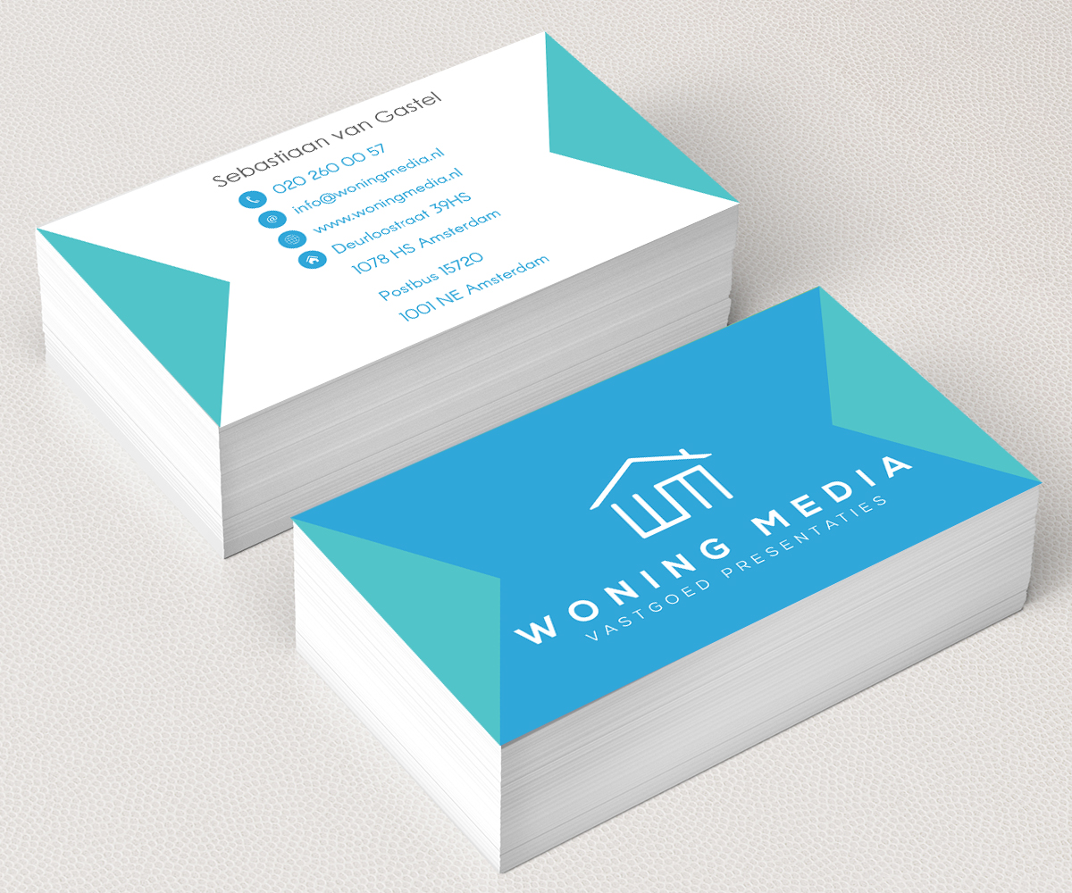 Business Card Design by M6G for Woning Media | Design #9217925