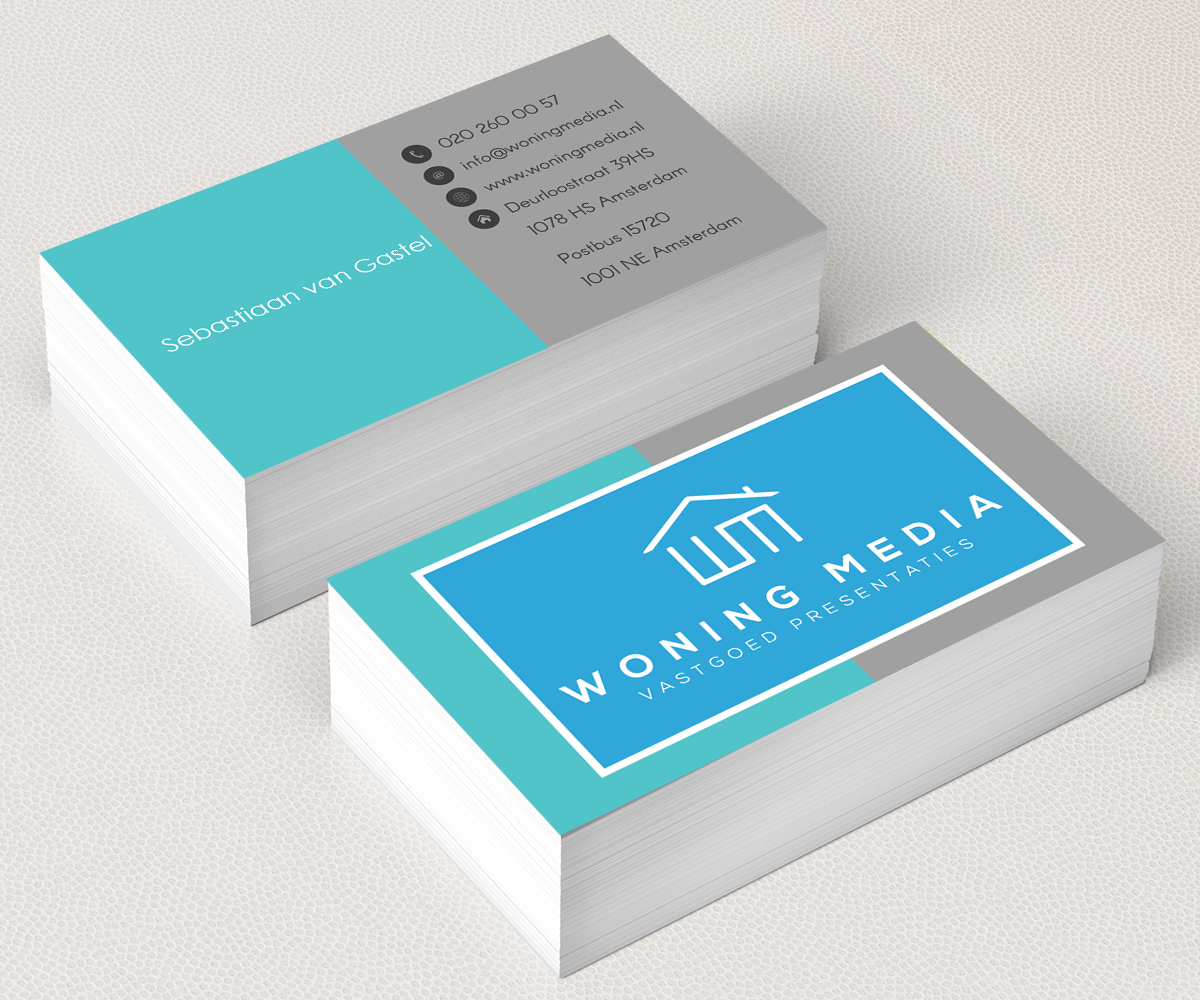 Business Card Design by M6G for Woning Media | Design #9218070