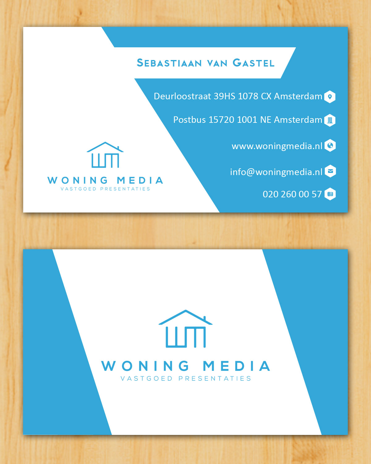 Business Card Design by kishore.emply for Woning Media | Design #9170266