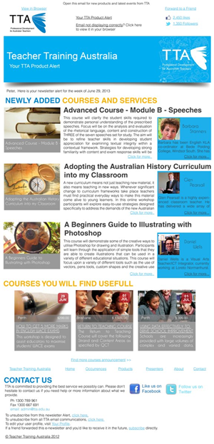 Newsletter-Design von Jay für TTA | Design: #2001011